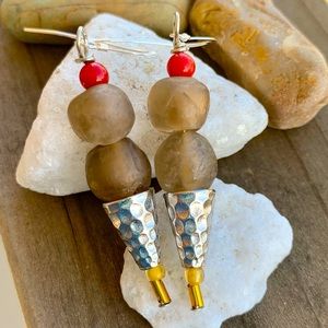 Chocolate Cone Ice Cream Earrings
